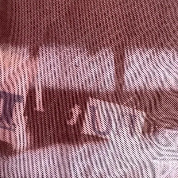 Urban Outfitters Mesh Crop Top Purple Brown Lettuce XS Whimsigoth Fairy Y2K - Picture 5 of 7